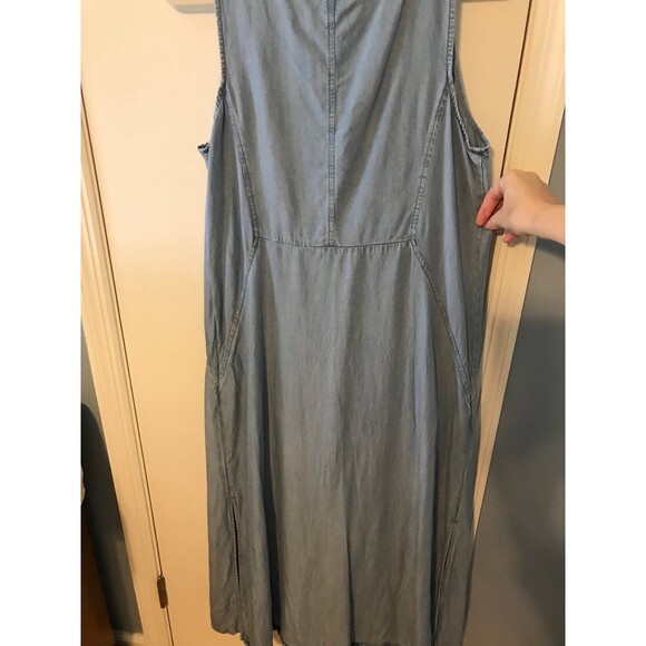 J.Jill Denim Maxi Dress Size Large - Picture 4 of 8